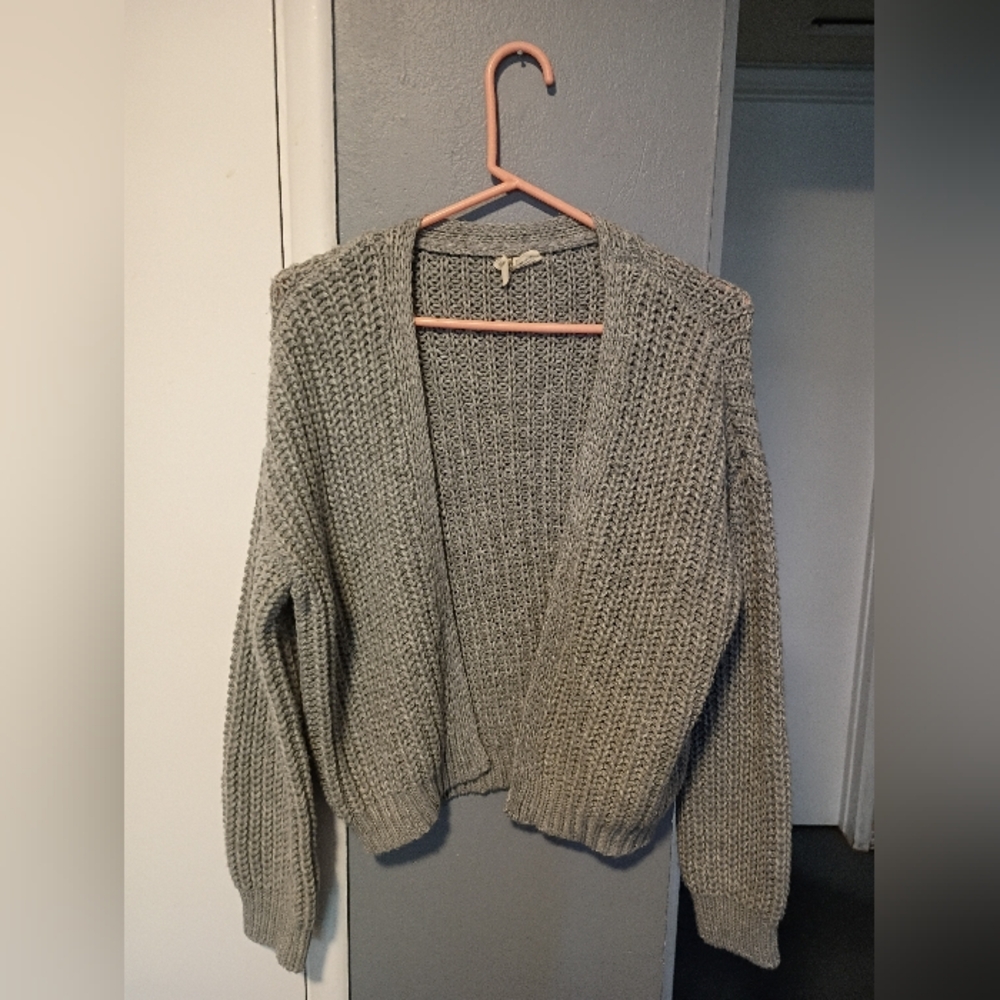 Sky and Sparrow Heather Gray Cardigan